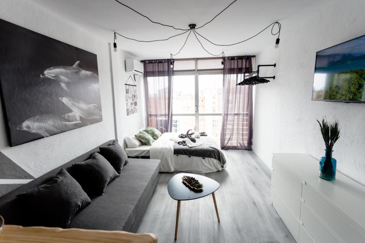 Modern Studio With See And City View Benidorm Exteriér fotografie