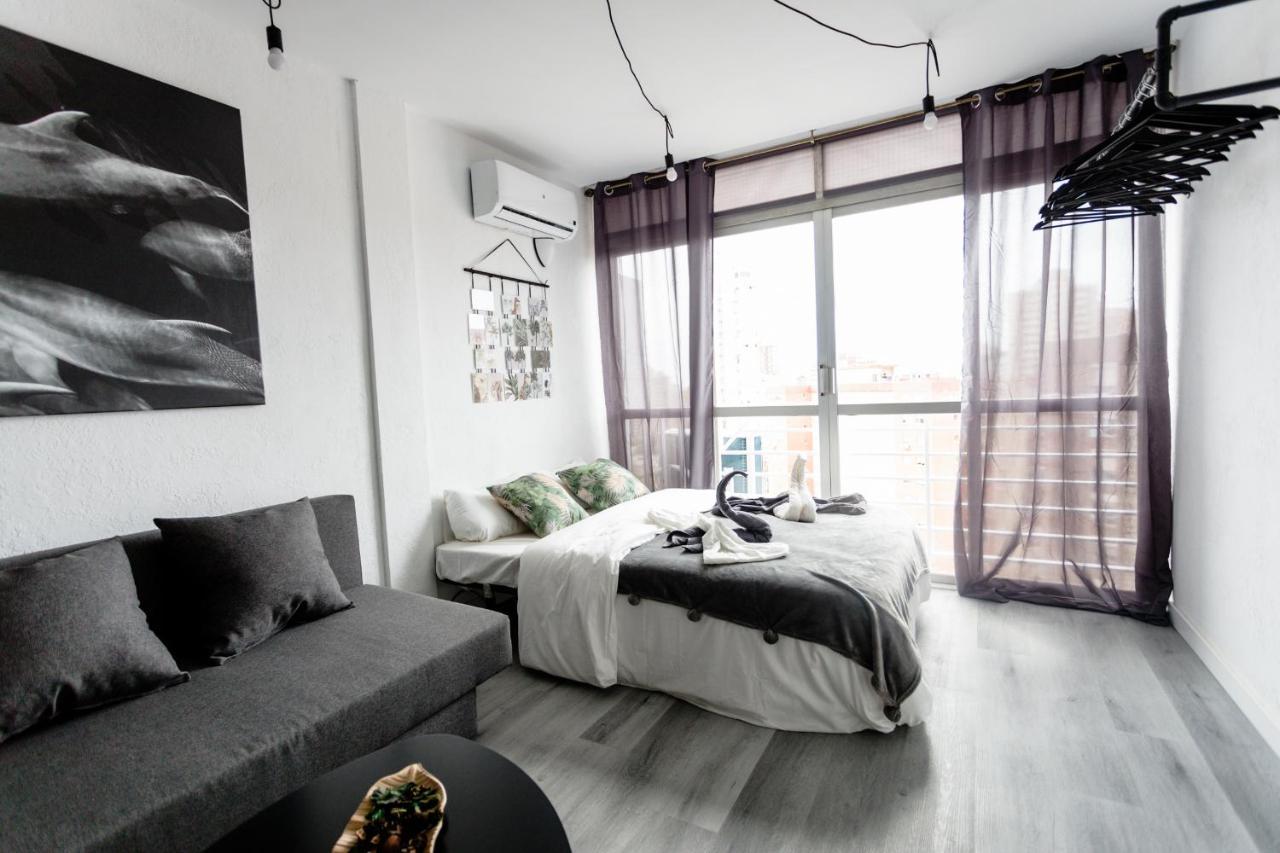 Modern Studio With See And City View Benidorm Exteriér fotografie